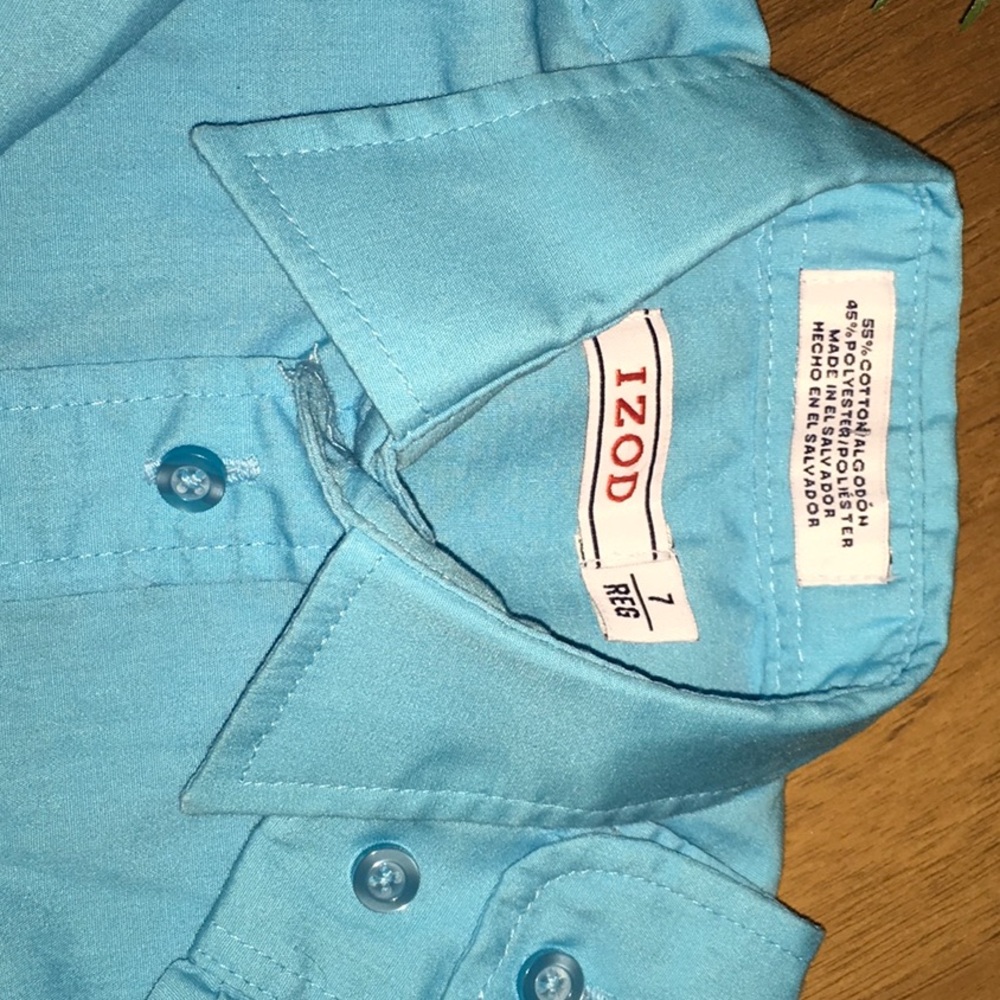 Boys Izod button down size 7